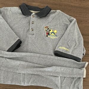 Disney Gray Polo Shirt with Classic Design